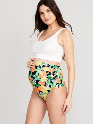 Maternity Rollover-Waist Swim Bottoms | Old Navy (US)