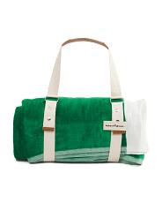 Crew Stripe Hand Loomed Oversized Premium Beach Blanket | TJ Maxx