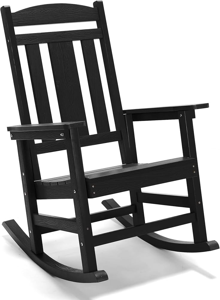 LUE BONA Rocking Chair Outdoor, Weather Resistant Poly Plastic Rocker Chairs, 350lb Heavy Duty, O... | Amazon (US)