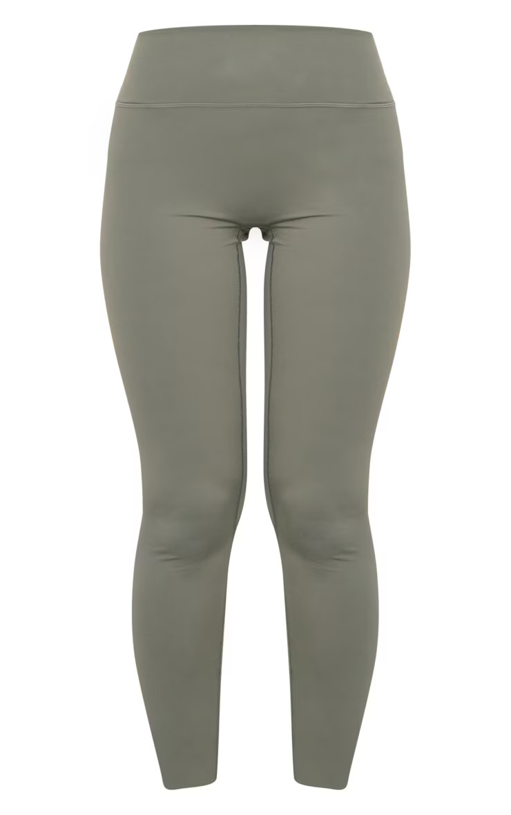 Olive Sculpt Luxe High Waist Gym Leggings | PrettyLittleThing US