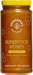 Superfood Honey by Beekeeper's Naturals - Bee Pollen, Royal Jelly, Propolis, Honey - Natural Ener... | Amazon (US)