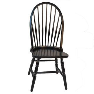 Carolina Cottage Black Wood Windsor Dining Chair 1C53-969 - The Home Depot | The Home Depot