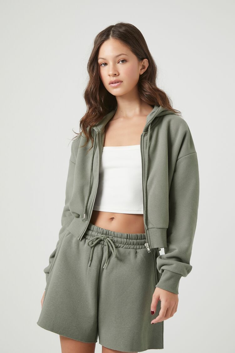 Basic Fleece Zip-Up Hoodie | Forever 21 (US)