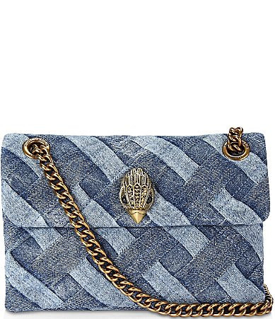 Kurt Geiger London Kensington Mini Denim Quilted Crossbody Bag - Denim | Dillard's