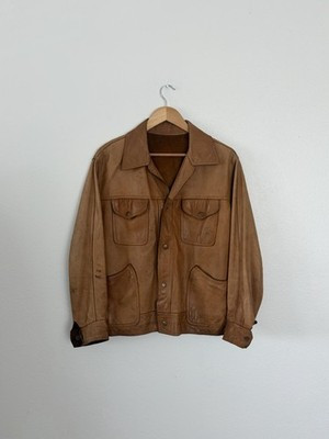 Rare VTG 60s HUC of Sweden Leather Suede Reversible Trucker Style Jacket Used L | eBay US