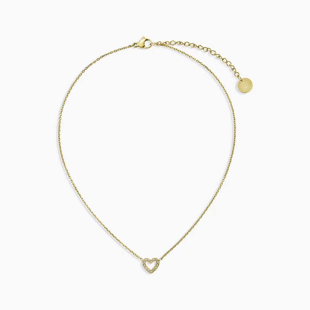 Pavé Heart Necklace - Mom & Mini | Victoria Emerson