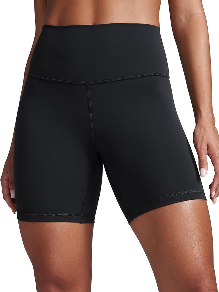 CRZ YOGA Women Butterbreeze Athletic Biker Shorts 6 Inches - High Waist Workout Gym Running Volle... | Amazon (US)
