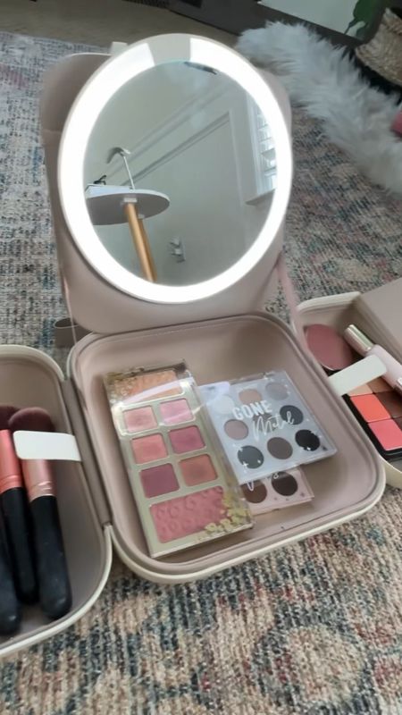 Makeup Bag with Mirror | Hardshell Makeup Bag | Travel Essentials 

#LTKtravel #LTKbeauty