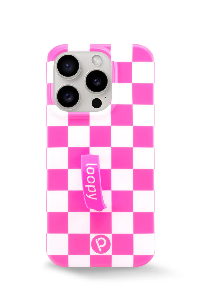 Loopy Cases - Pink Checkered | Loopy Cases