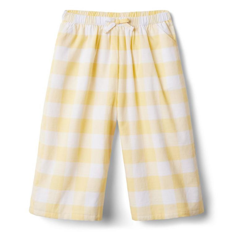 Gingham Cropped Wide Leg Pant | Janie and Jack