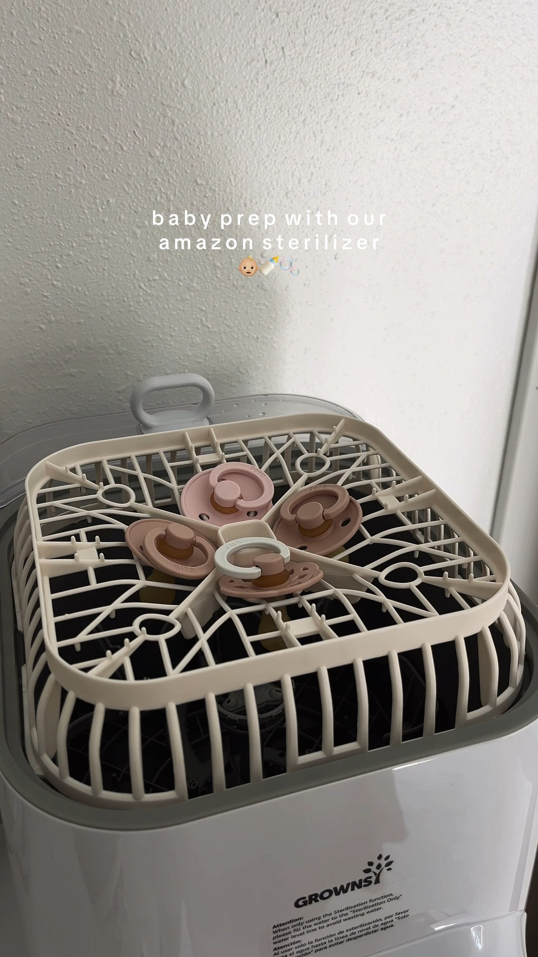 Baby bottle sterilizer must have 👏🏼🤍🫶🏼👶🏼🍼 we love this amazon find 

#LTKBaby #LTKBump