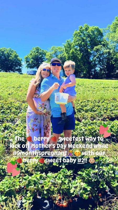 The 🍓 berry 🍓 sweetest way to kick off Mother’s Day Weekend while officially #9monthspregnant🤰🤭 with our 🍓berry 🍓sweet baby #2!! 👶🏼🌱 #happymothersdayweekend #strawberrypicking #iloveyouberrymuch #mayberry

#LTKFamily #LTKBump #LTKBaby
