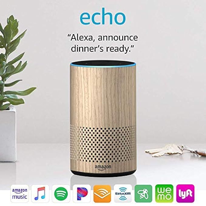 Echo (2nd Generation) - Smart speaker with Alexa - Limited Edition Oak Finish | Amazon (US)