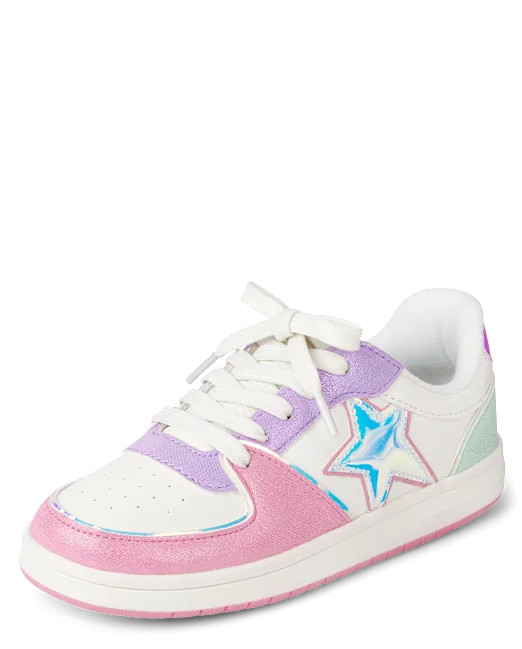 Girls Star Colorblock Low Top Sneakers - multi | The Children's Place