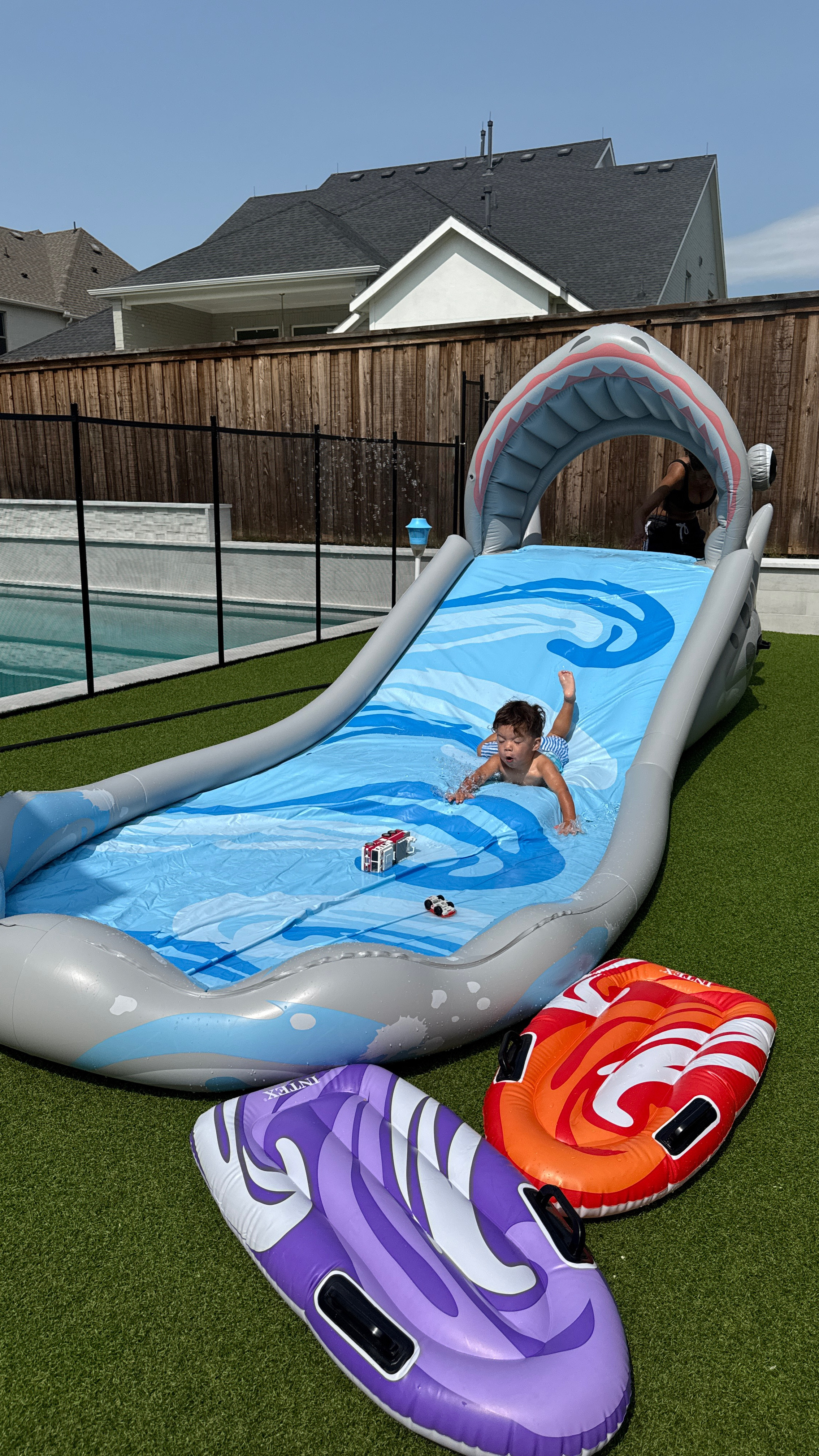 Best toddler outdoor summer water activity!!! We had so much fun! Slide is sold at a lot of different retailers so linked all of them for you! 

#LTKFamily #LTKSummerEdit #LTKKids