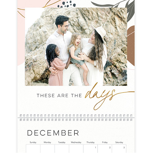 Muted Everyday Abstract Calendar Wall Calendar | Shutterfly | Shutterfly