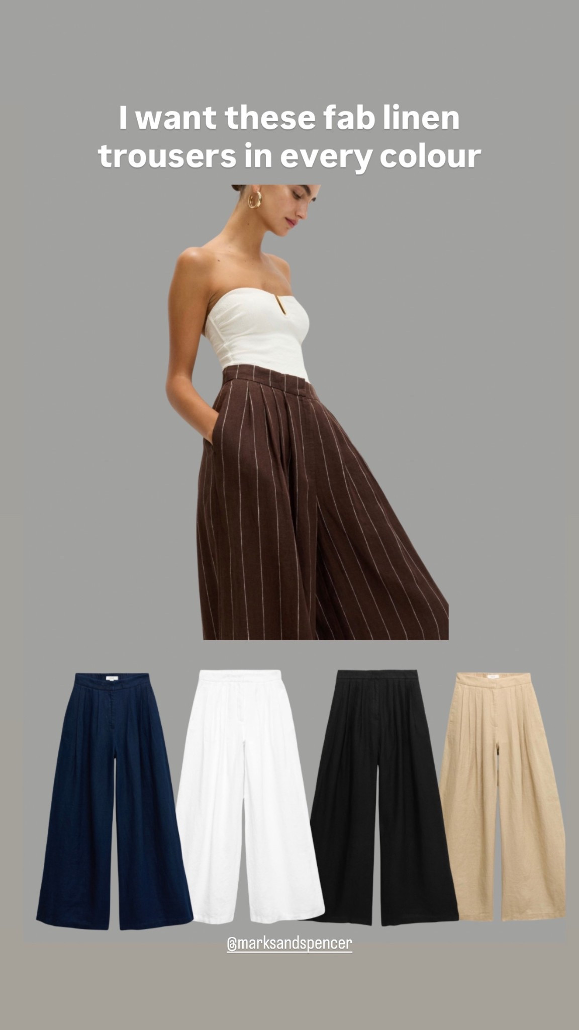 These wide linen trousers are the type of thing I love in in the summer. My only problem is which colours to pick. They come in 4 lengths and 5 fab neutrals x

#LTKover50style #LTKspring #LTKuk