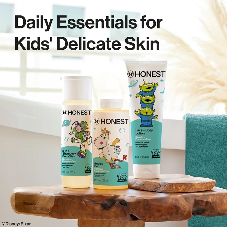 The Honest Company Disney Pixar's Toy Story 2-in-1 Shampoo and Body Wash, Fragrance Free, 10 fl o... | Walmart (US)