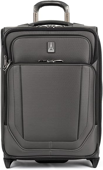 Travelpro Crew Versapack Softside Expandable Upright Luggage, Jet Black, Carry-On 21-Inch | Amazon (US)