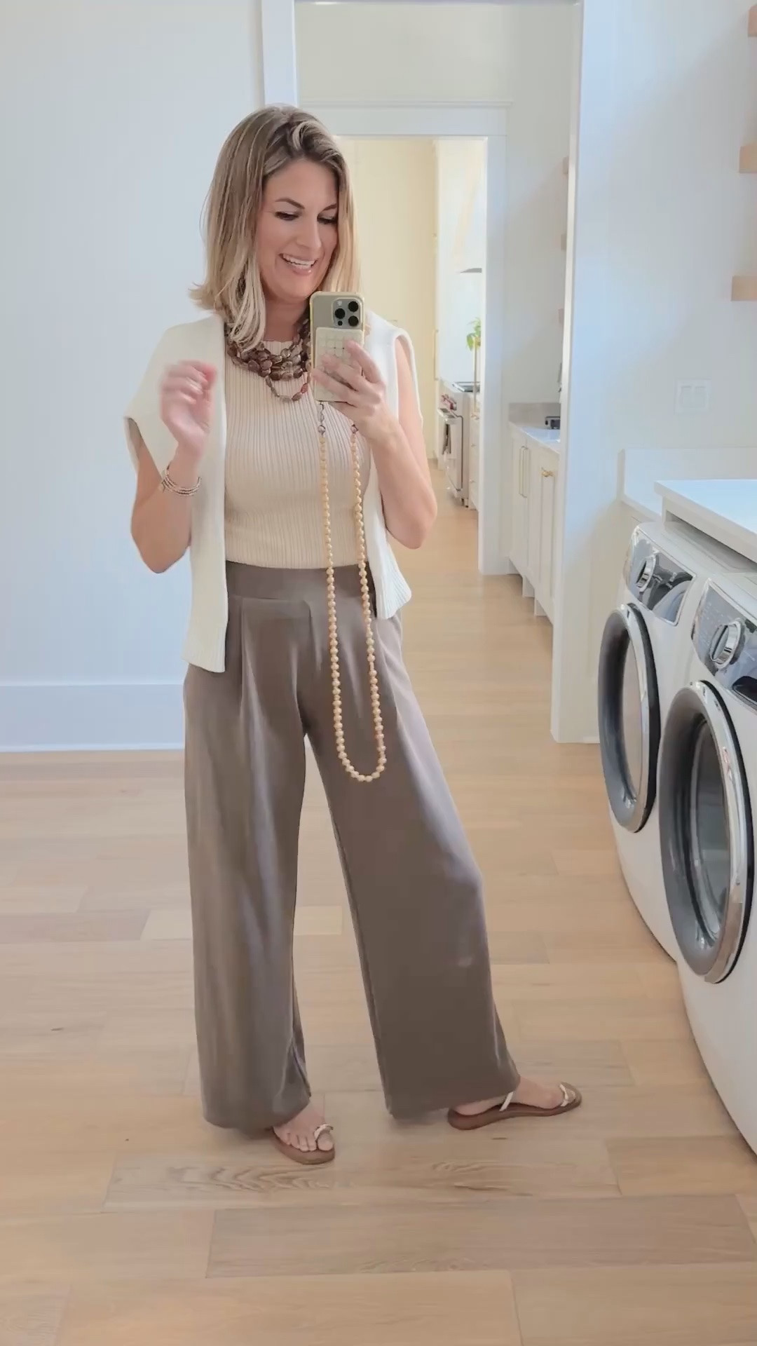 Wearing small tops and small 31” inseam pants in espresso. Amazon find!  

#LTKTall #LTKFindsUnder50 #LTKOver40