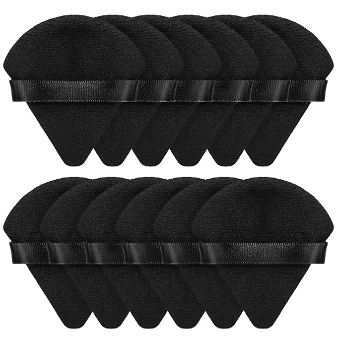 BEAKEY 12pcs Powder Puffs for Face Powder Triangle Powder Puff for Loose & Cosmetic Foundation, M... | Amazon (US)