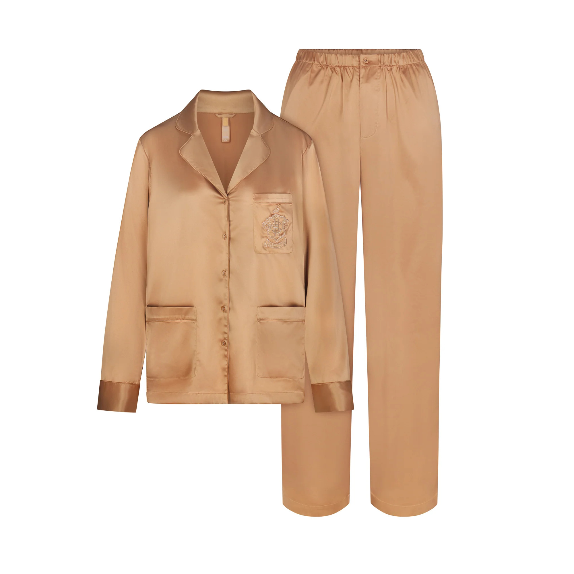 LONG SLEEVE BUTTON UP SLEEP SET | SKIMS (US)