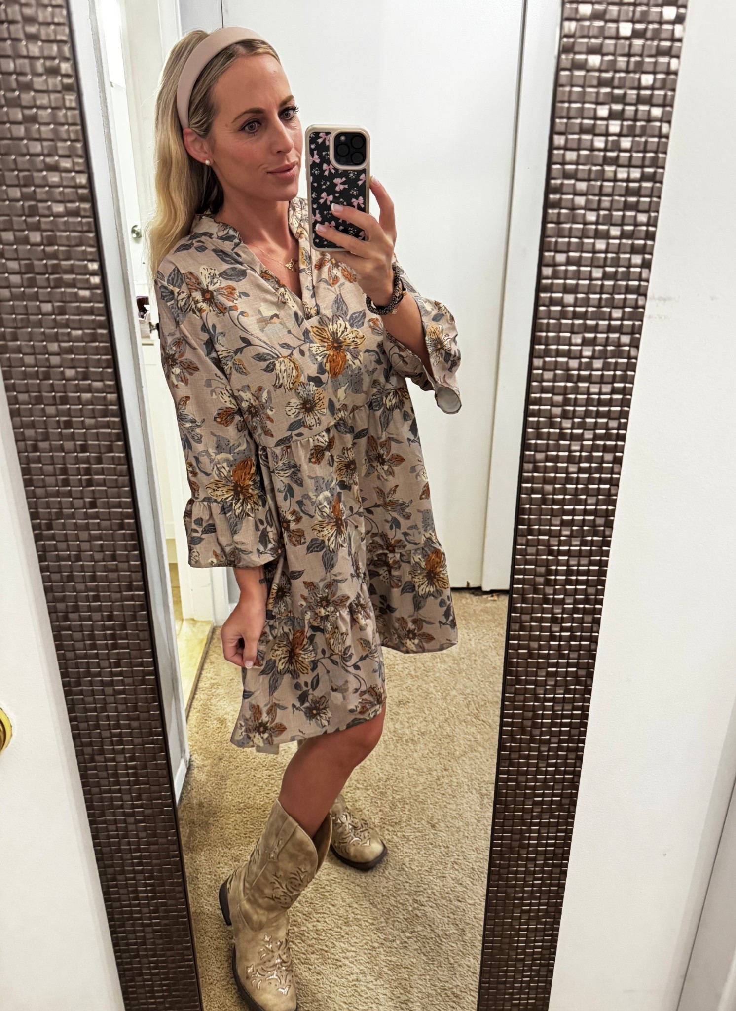 Fall dress outfit with boots 

#LTKSeasonal #LTKFindsUnder50 #LTKMidsize