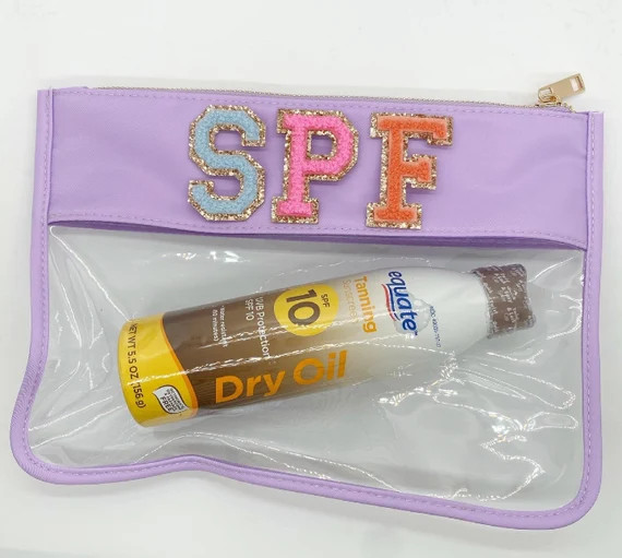 Clear Custom Zipper Pouch Ready for TSA - Pick Your Patches! | Etsy (US)