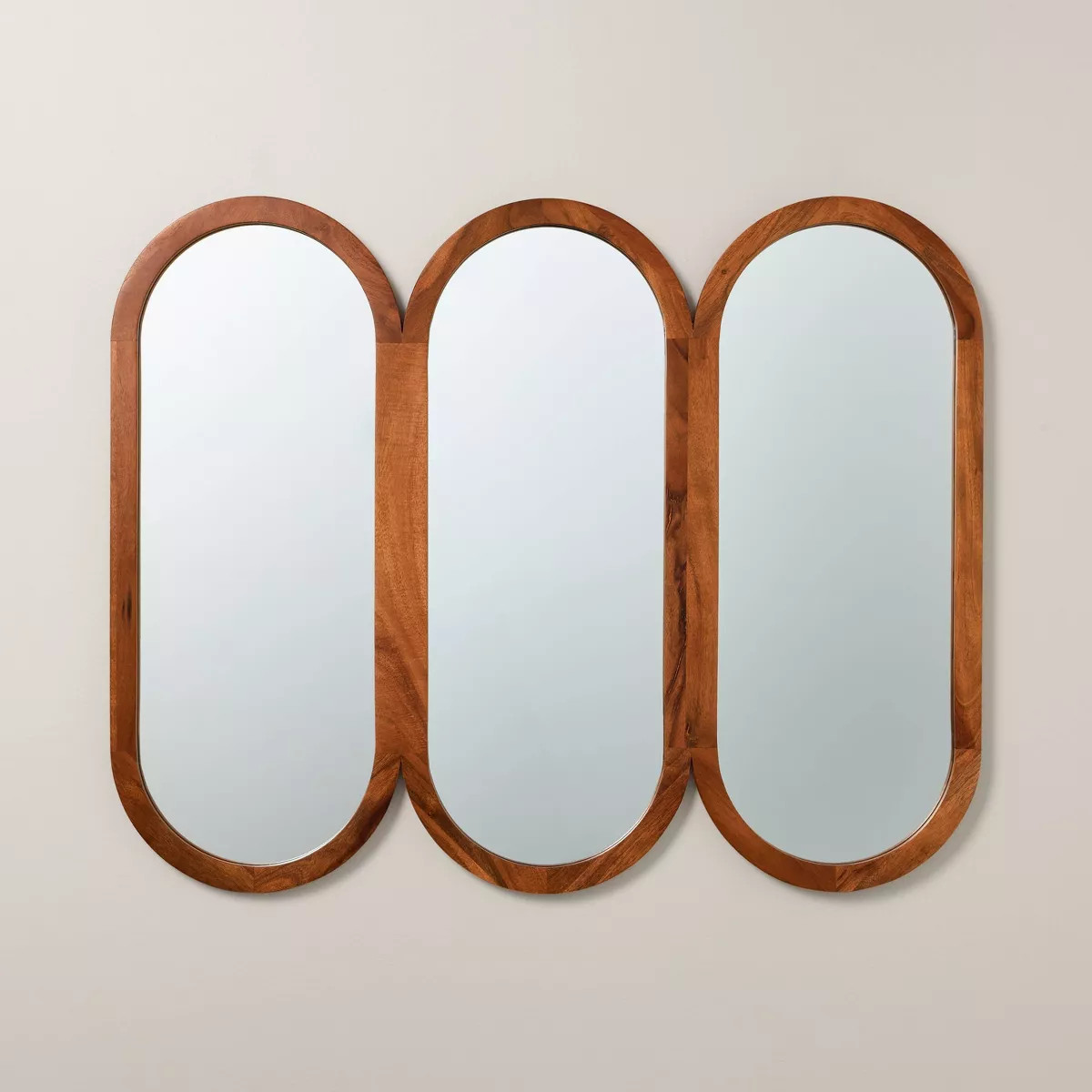 32"x26" Wood Framed Triple Oval Mirror - Hearth & Hand™ with Magnolia | Target