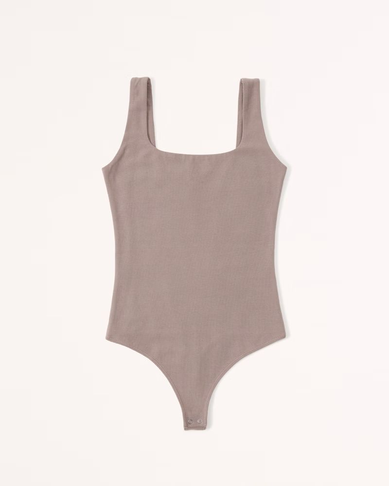 Women's Cotton-Blend Seamless Fabric Tank Bodysuit | Women's 20% Off Select Styles | Abercrombie.... | Abercrombie & Fitch (US)