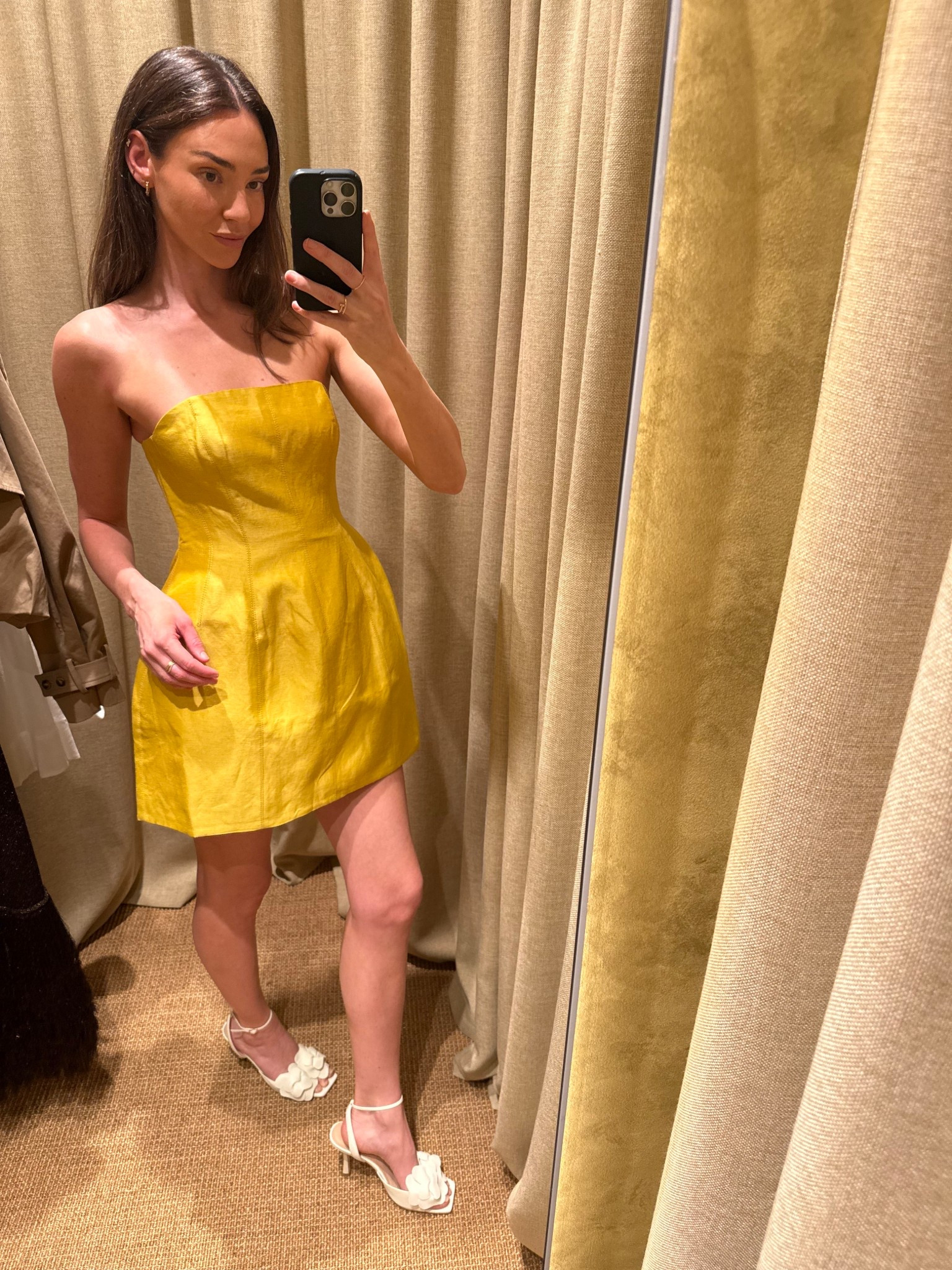 The perfect summer cocktail party dress 

Strapless mini dress in mustard by Aje 
Cream leather heels by Aje 

#LTKaustralia #LTKstyletip #LTKsummer