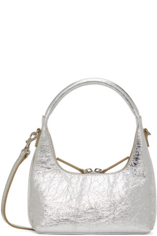 Marge Sherwood - Silver Mini Crinkle Shoulder Bag | SSENSE