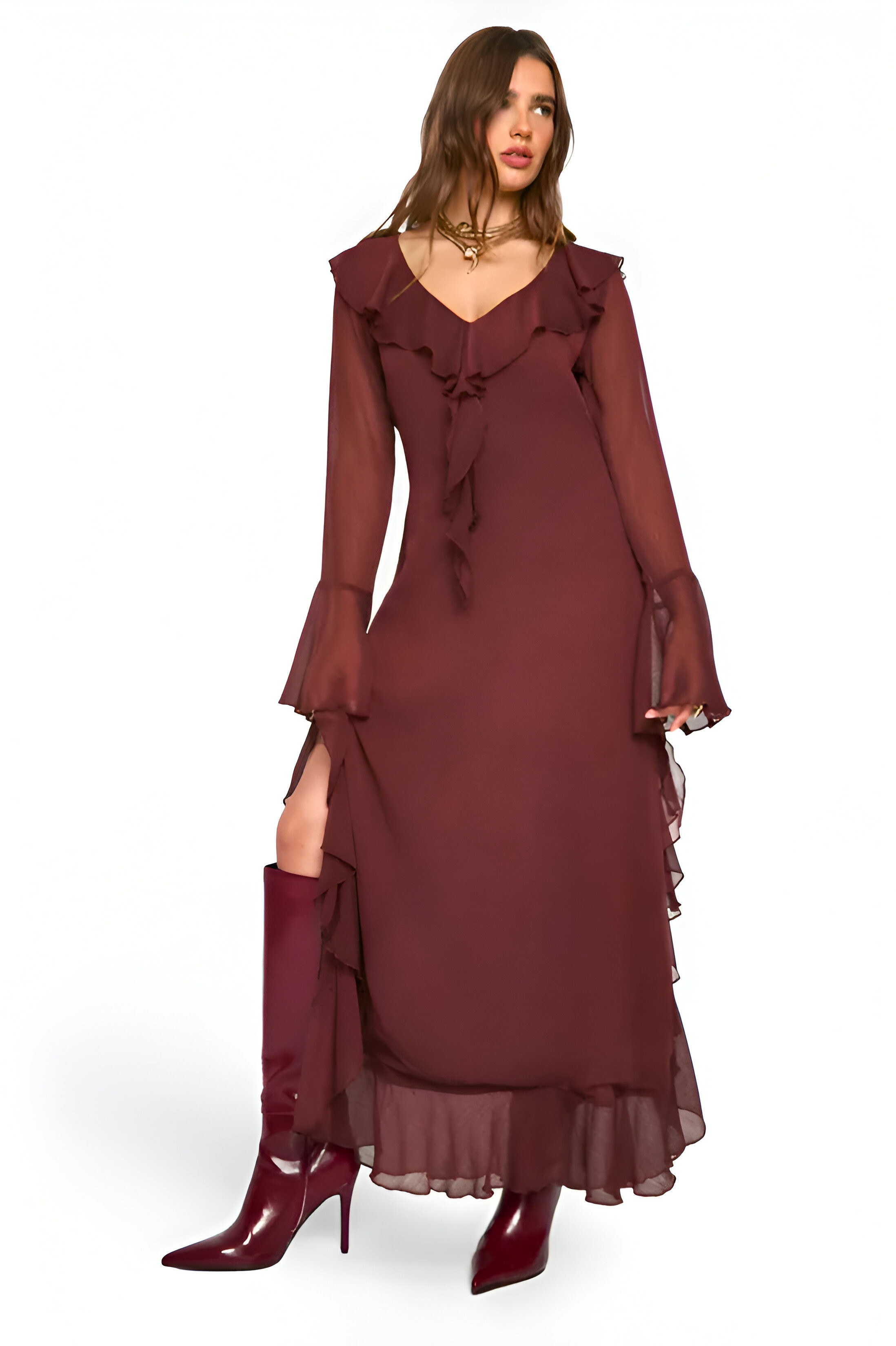 Float into elegance with this stunning Crinkle Chiffon Ruffle Midaxi Dress. Perfect for any occasion where you want to feel effortlessly chic. The ruffles and flowy fabric are just divine! Tap to shop this must-have. #MidaxiDress #ChiffonDress #RuffleDress #ElegantStyle #SummerFashion #ShopNow #LTKFinds

#LTKActive #LTKU #LTKStyleTip