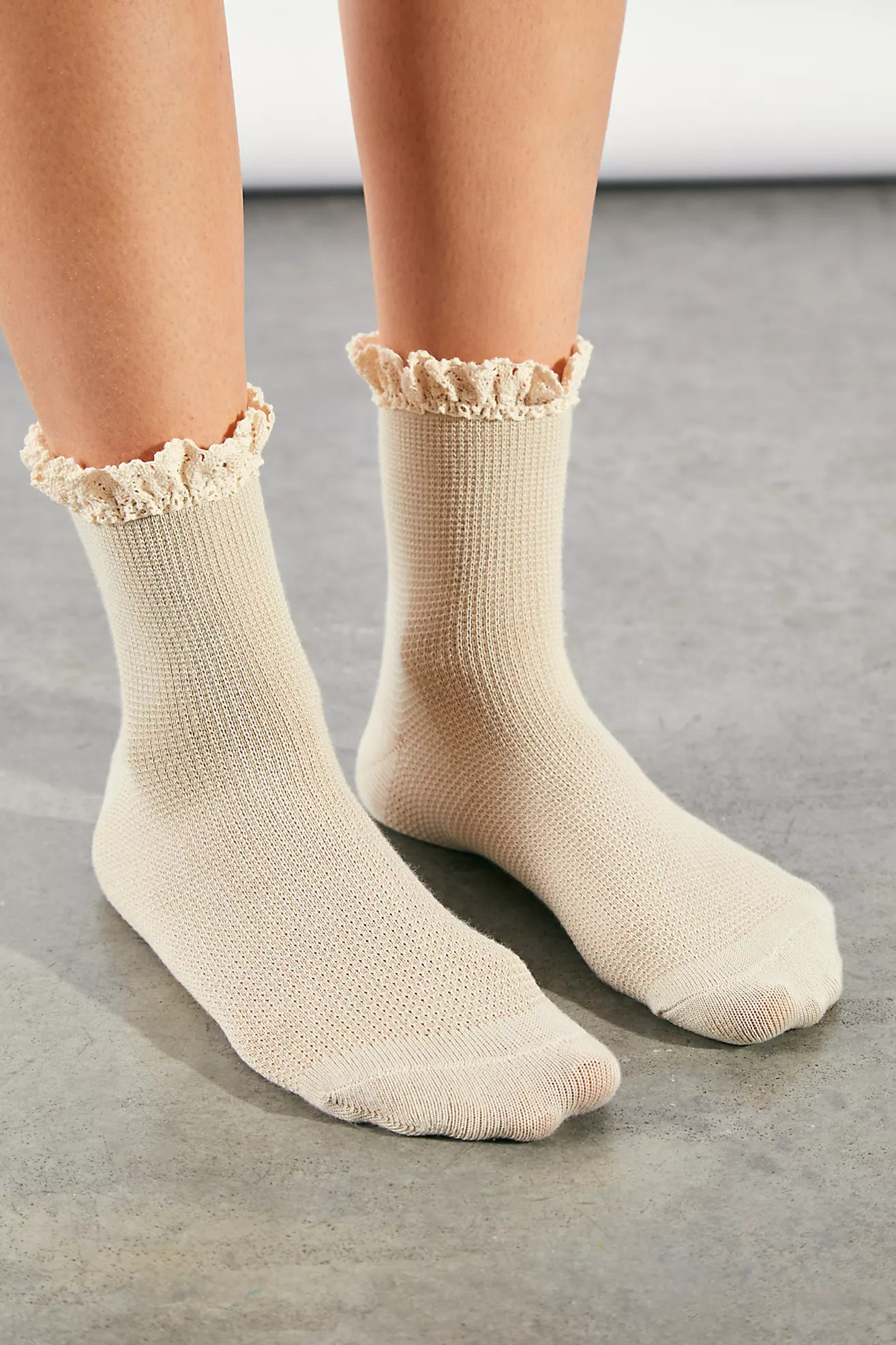 Beloved Waffle Knit Ankle Socks | Free People (Global - UK&FR Excluded)