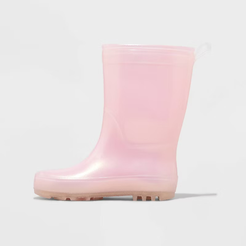 Toddler Girls' Sadie Rain Boots - Cat & Jack™ Pink | Target