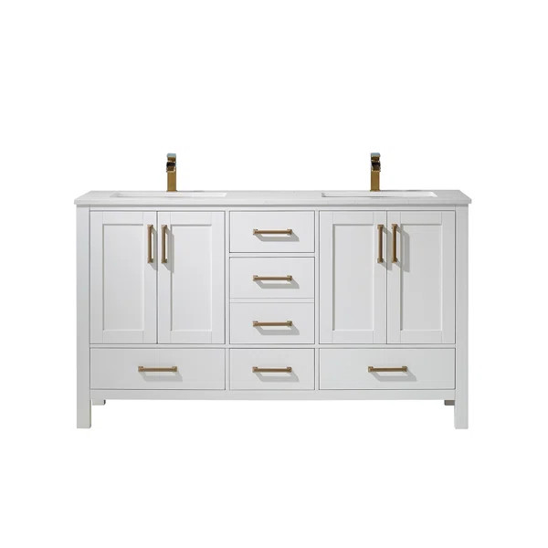 Ryland 60" Double Bathroom Vanity Set | Wayfair Professional
