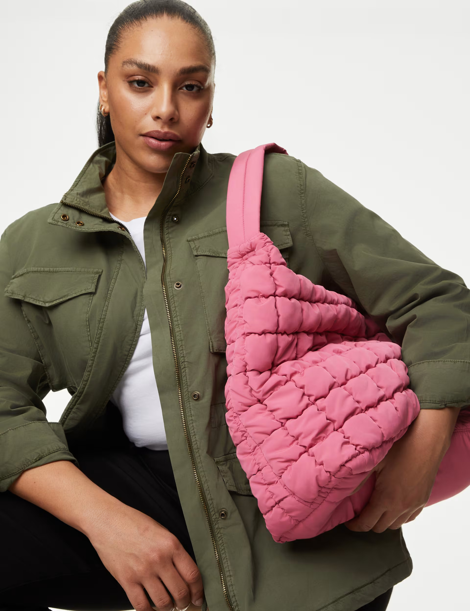 Nylon Quilted Shoulder Bag | Marks & Spencer (UK)