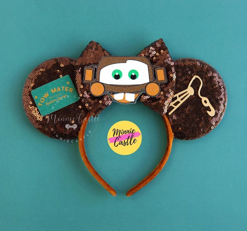 Tow Mater Mickey Ears, Mickey Ears, Cars Mouse Ears, Tow Mater Ears, Minnie Ears, Mouse Ears head... | Etsy (US)