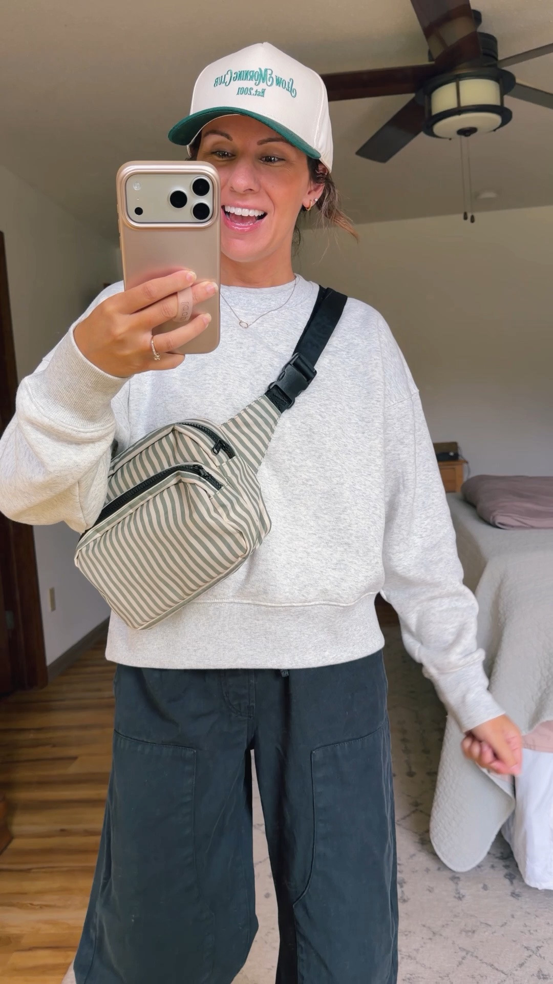 small in my cotton tee (selling out—linked another option!) XS in my crewneck (only $11 and the perfect boxy fit), and XS short/petite in my cotton pants (100% cotton and so comfy!). My sandals are size 6. 

Unfortunately my bag sold out asap so linked similar ones!

#LTKPetite #LTKgrwm #LTKmomlife
