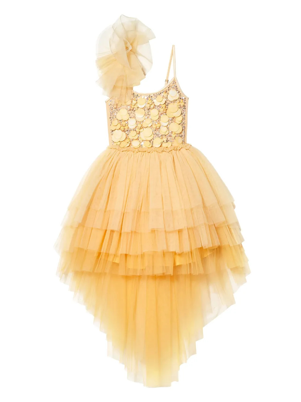 sequinned tulle dress | Farfetch Global