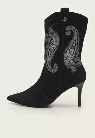 Bota Western Lança Perfume Bordada Preta | Dafiti (BR)