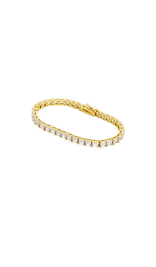 Roxanne Assoulin Gia Tennis Bracelet in Metallic Gold. | Revolve Clothing (Global)