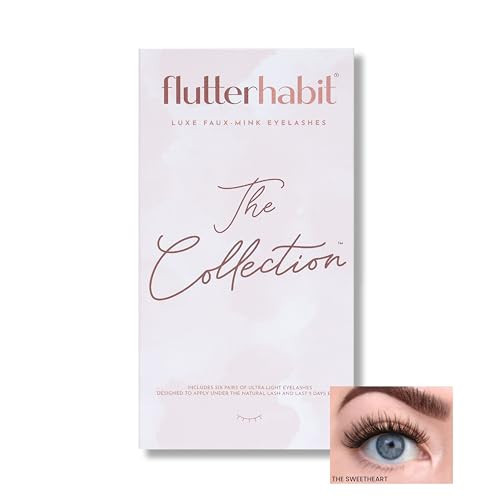 FlutterHabit Classic Collection Box, DIY Lash Extensions, Lash Clusters Kit, Up to 10 Day Wear, Natural & Classic Lashes, Salon Quality Eyelashes Extensions, 6 Sets of Lashes, No Lash Glue Included | Amazon (US)