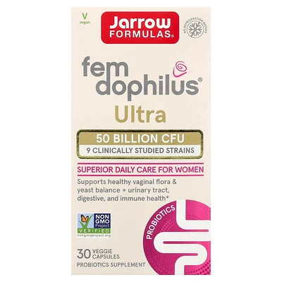 Jarrow Formulas, Fem-Dophilus® Ultra, 30 Veggie Capsules | iHerb