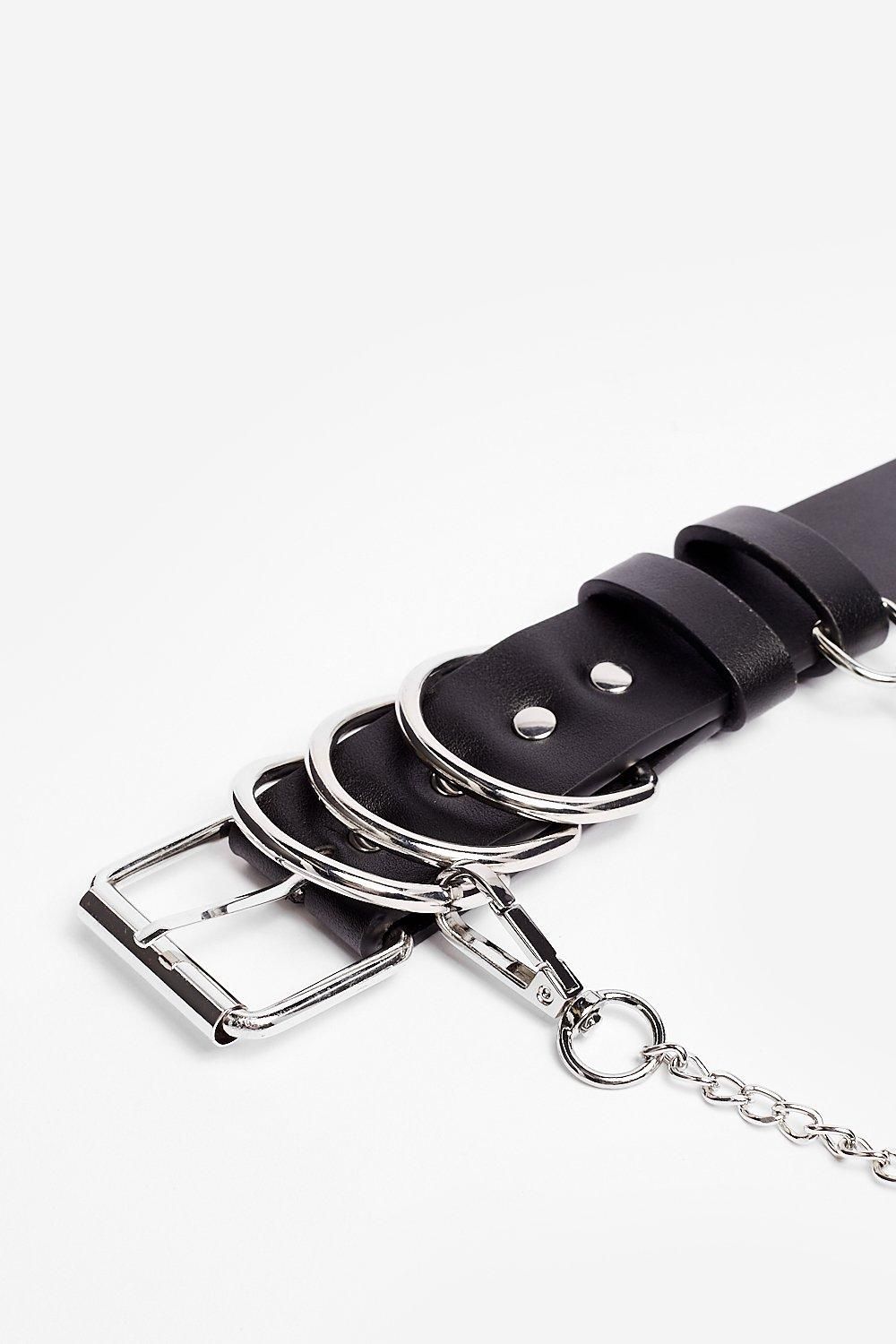 Never Chain-ge Faux Leather D-Ring Belt | NastyGal (UK, IE)