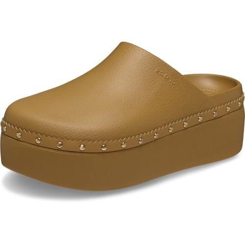 Crocs Women's Dylan Platform Clog, Mule Platform Shoes for Women, Umber, 11 | Amazon (US)