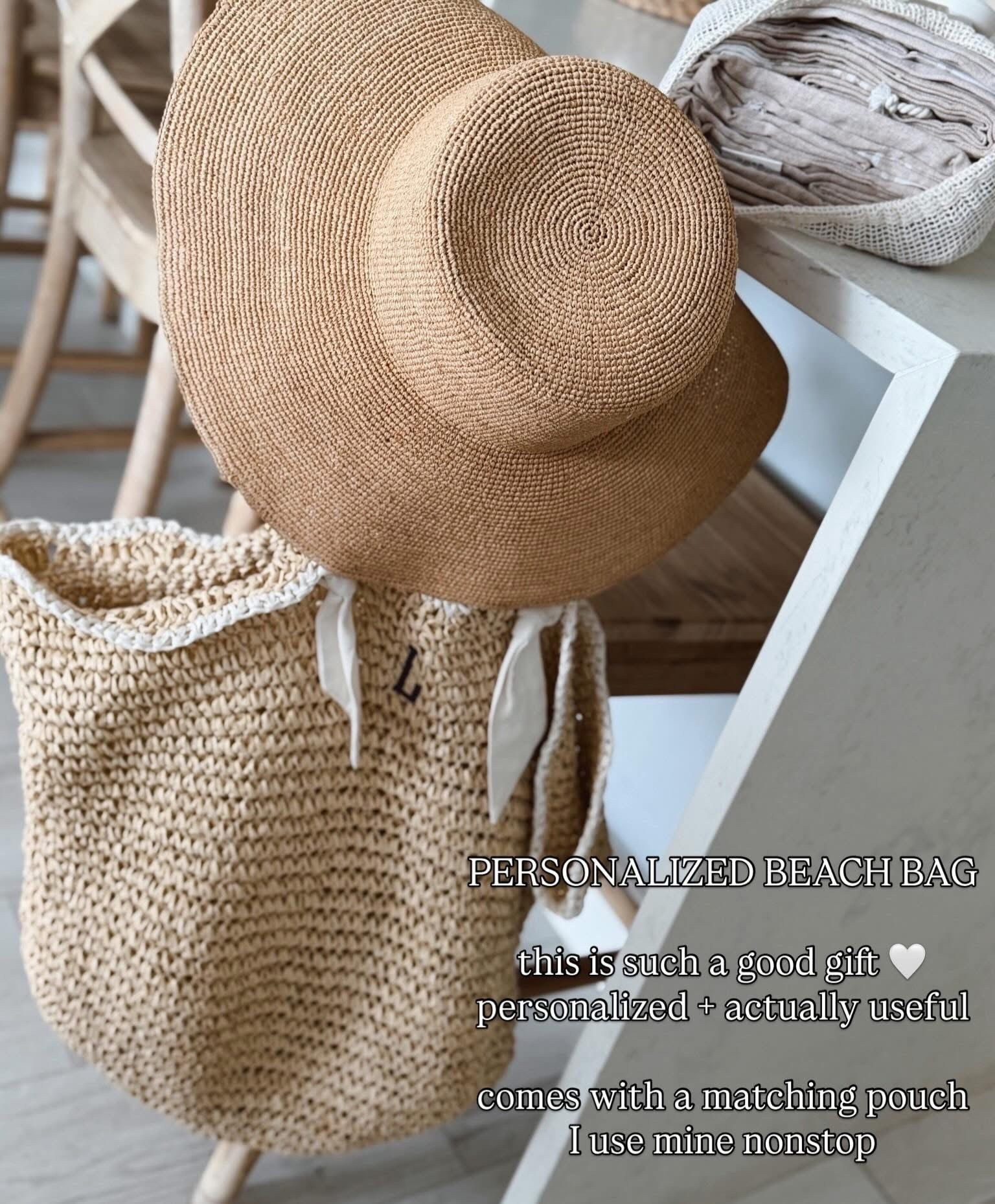 🐚🐚🐚- personalized raffia tote + a must grab hat! It’s gorgeous & fits so well! 
If you’re looking for beach towels these are the BEST! 4pk! 🐚☀️

#LTKMothersDay #LTKSeasonal