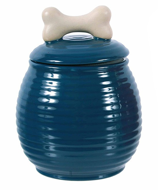 DEI Pet Treat Jars - Blue Ceramic Dog Treat Jar | Zulily