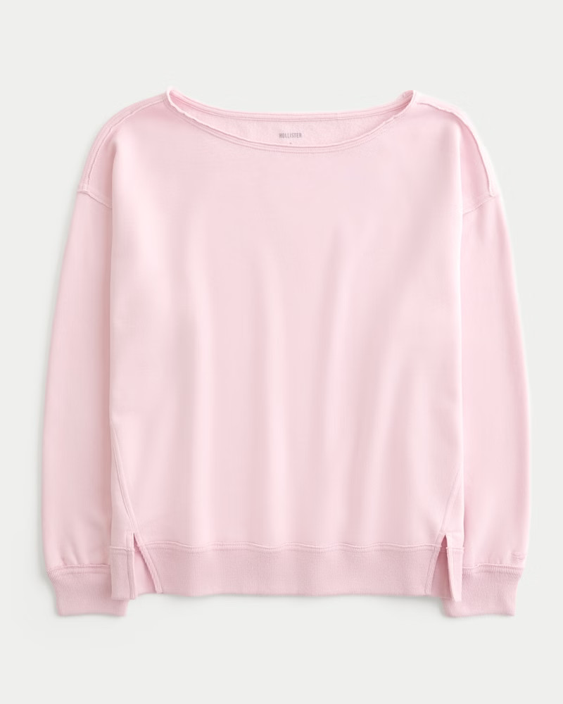 Oversized Off-the-Shoulder Sweatshirt | Hollister (US)