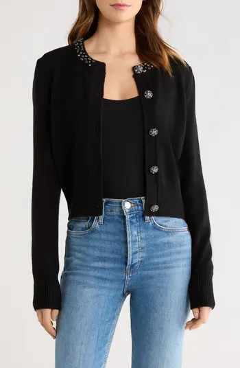 Montana Crystal Embellished Cardigan | Nordstrom